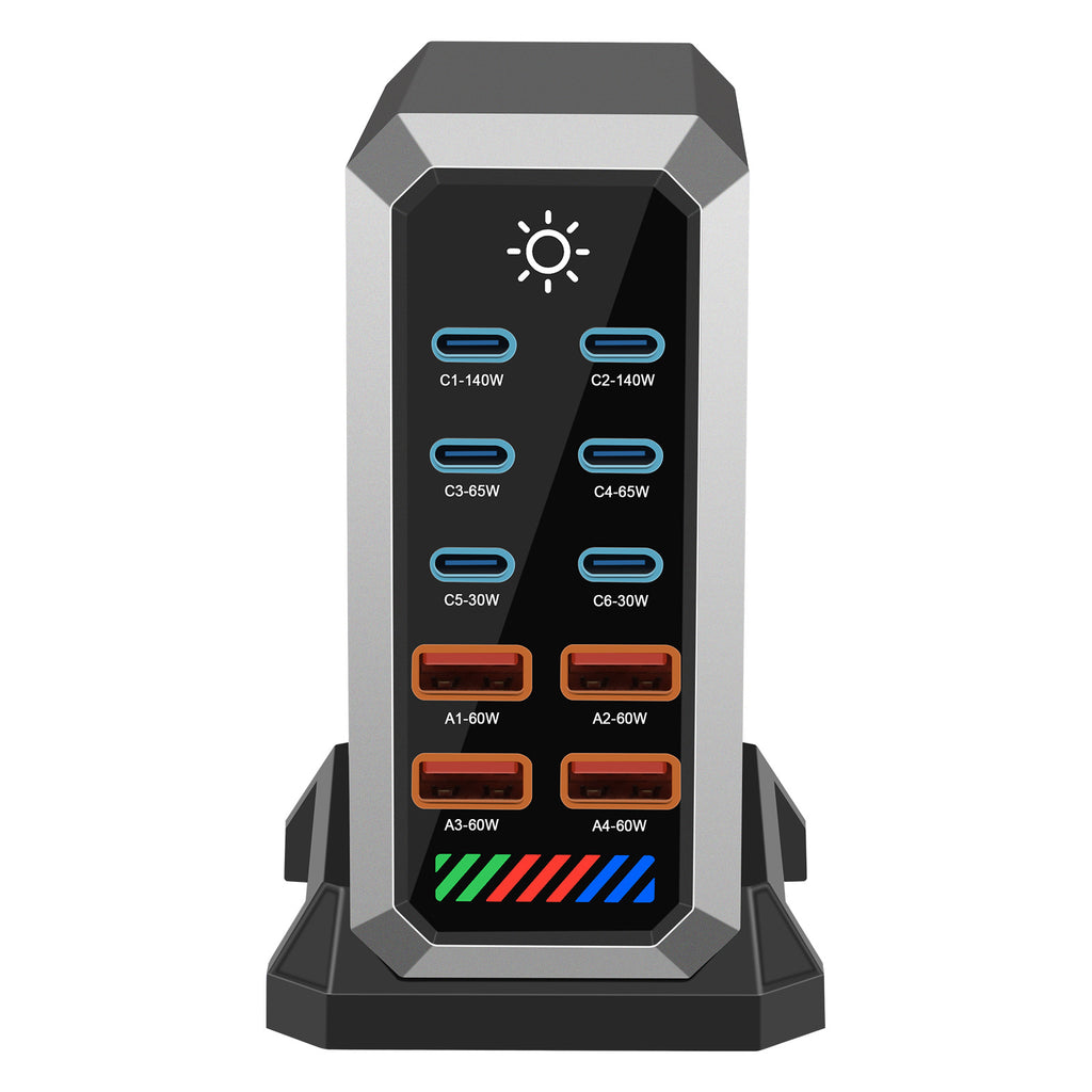 High-power desktop charging station