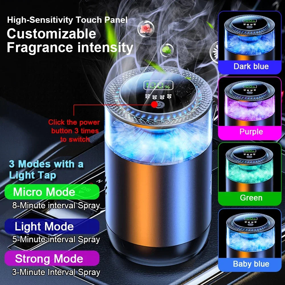 Smart Air Freshener Rechargeable Car Aroma Diffuser..