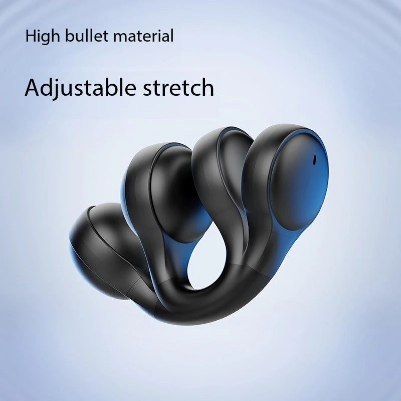 Fashion Clip-On Headphones with LED Display & Long Battery