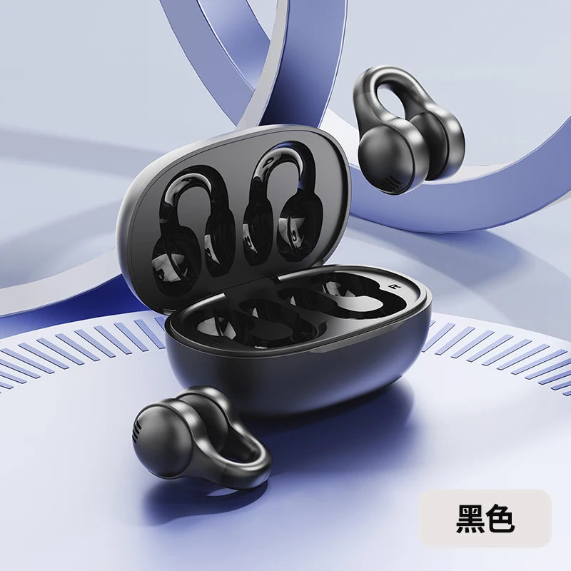 Fashion Clip-On Headphones with LED Display & Long Battery