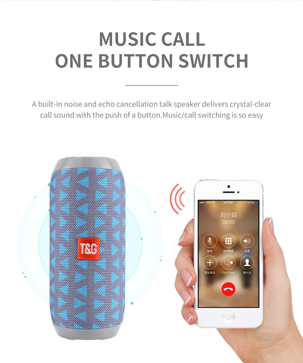 T&G TG117 Portable Waterproof Bluetooth Speaker