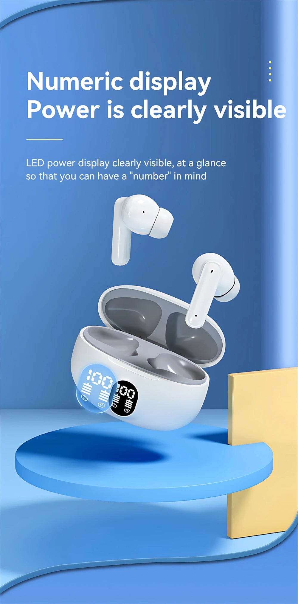 Wireless Bluetooth Headphones - HD Sound & Long Battery