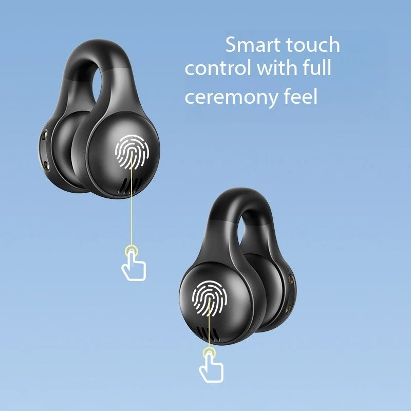 Fashion Clip-On Headphones with LED Display & Long Battery