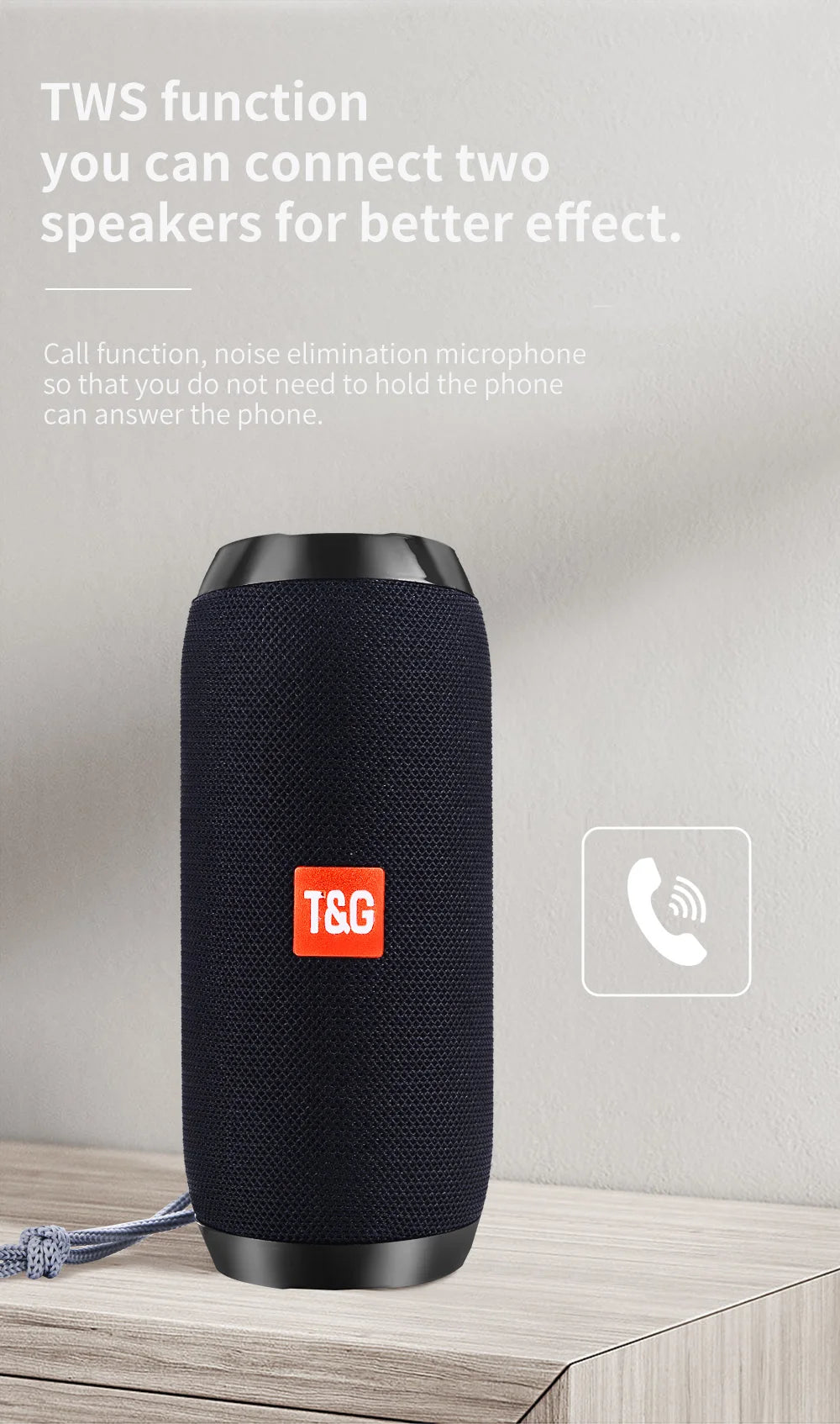 T&G TG117 Portable Waterproof Bluetooth Speaker