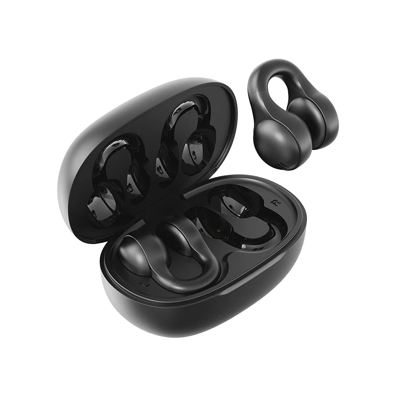 Fashion Clip-On Headphones with LED Display & Long Battery
