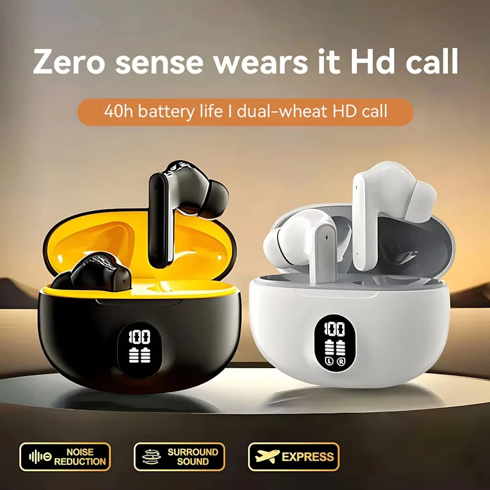Wireless Bluetooth Headphones - HD Sound & Long Battery
