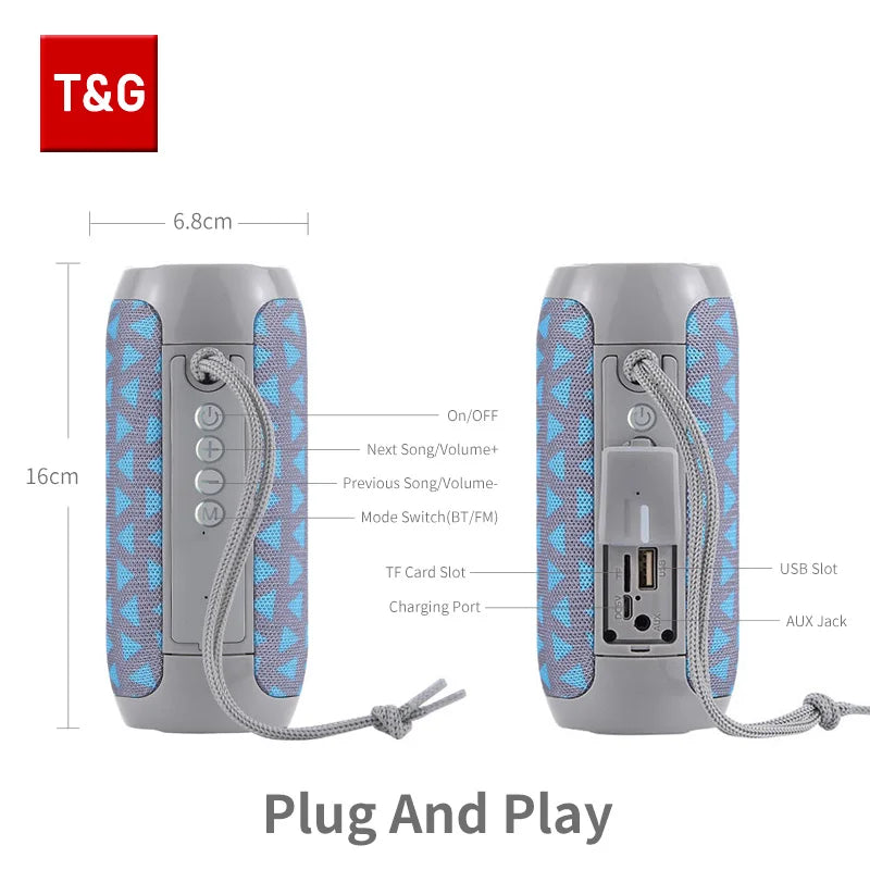T&G TG117 Portable Waterproof Bluetooth Speaker